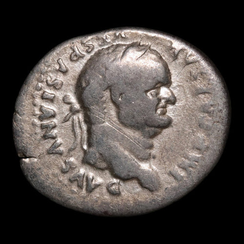 Rome, Emperor Vespasian, AR Denarius, Jupiter (God of Sky & Thunder) - 76 CE - Roman Empire