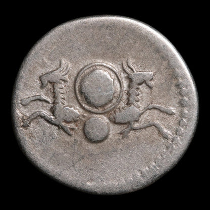 Rome, Emperor Vespasian (Posthumous Under Titus), AR Denarius, Capricorns Reverse - 80 to 81 CE - Roman Empire