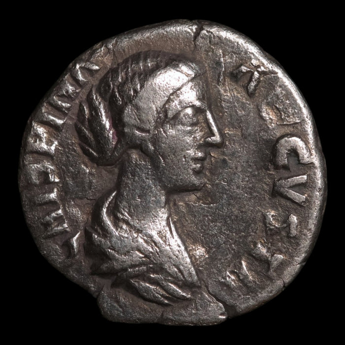 Rome, Empress Crispina, AR Denarius, Concordia (Goddess of Agreement) - 178 to 191 CE - Roman Empire