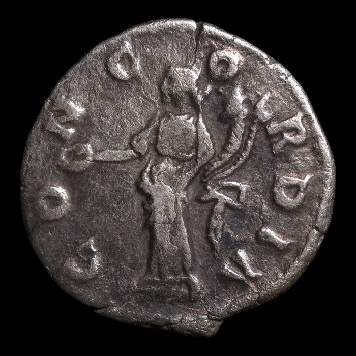Rome, Empress Crispina, AR Denarius, Concordia (Goddess of Agreement) - 178 to 191 CE - Roman Empire