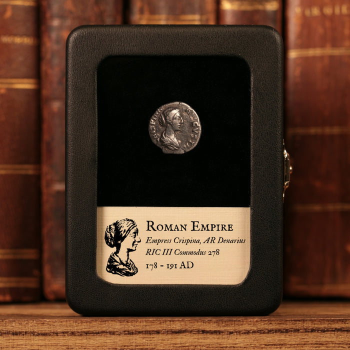 Rome, Empress Crispina, AR Denarius, Concordia (Goddess of Agreement) - 178 to 191 CE - Roman Empire