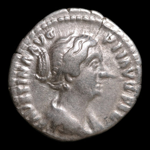 Rome, Empress Faustina II, AR Denarius, Concordia (Goddess of Agreement) - 145 to 161 CE - Roman Empire