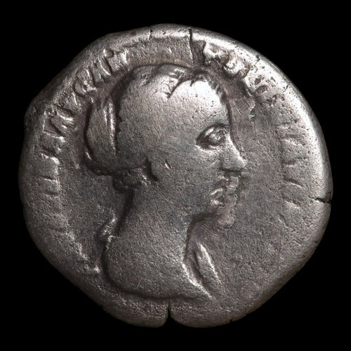Rome, Empress Faustina II, AR Denarius, Concordia (Goddess of Agreement) - 145 to 161 CE - Roman Empire