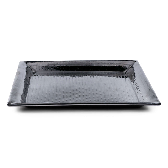 Round Hammered Stainless Tray