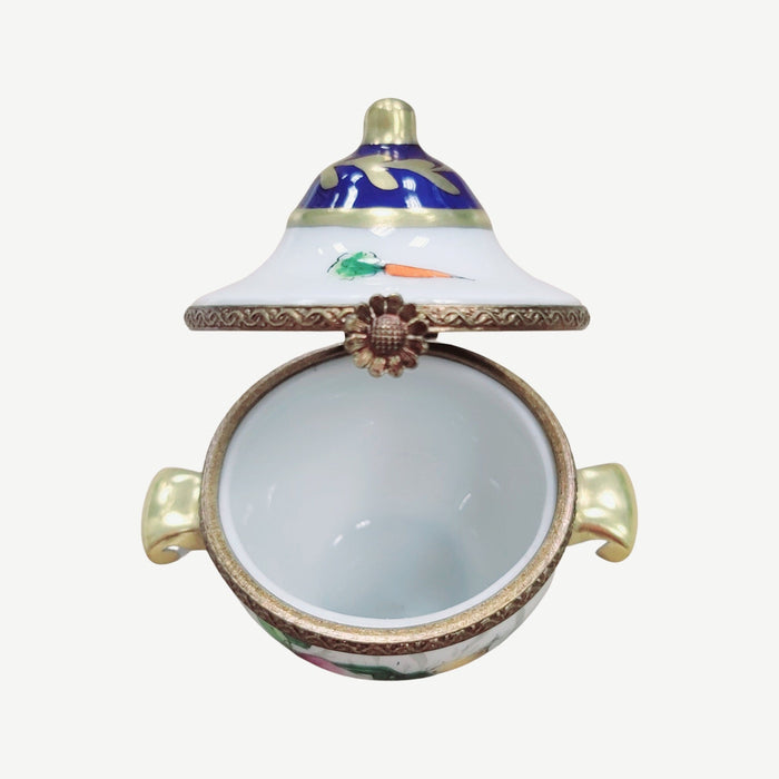 Elegant Porcelain Vegetable Tureen Porcelain Limoges Home China French Trinket Box
