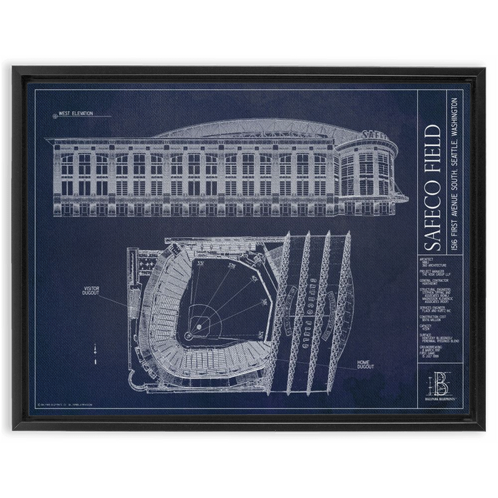 Framed Canvas - Large - Black