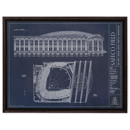 Framed Canvas - Large - Walnut