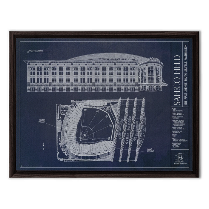 Framed Canvas - Small - Walnut