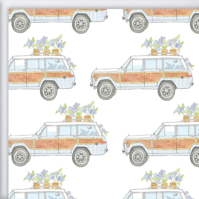 Seersucker Wagon Gift Wrap
