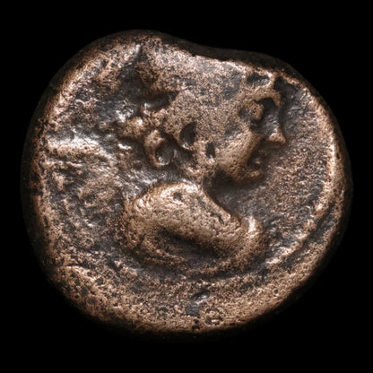 Seleucid Empire, Emperor Antiochus VII, AE Unit, Eros & Isis - 139 to 138 BCE - Greek World