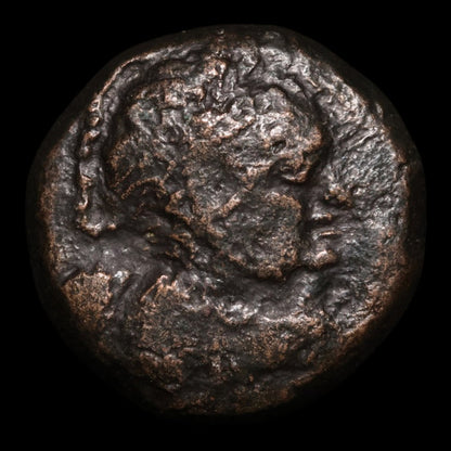 Seleucid Empire, Emperor Antiochus VII, AE Unit, Eros & Isis - 139 to 138 BCE - Greek World
