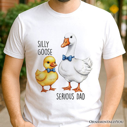 Silly Goose Serious Dad Tie T-Shirt, Cute Duo Fathers Tee T-Shirts OrnamentallyYou