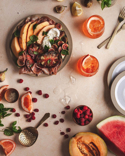 Silo Stoneware Dinnerware Plates — dinner plate with a composed salad; Farmhouse Pottery