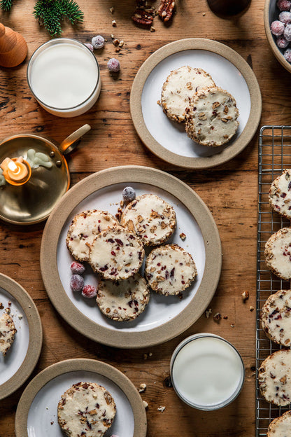 Silo Stoneware Dinnerware Plates — petite plates with cookies; Farmhouse Pottery