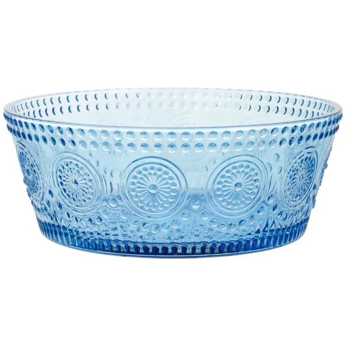 Sky Blue Codi Glass Bowl Large