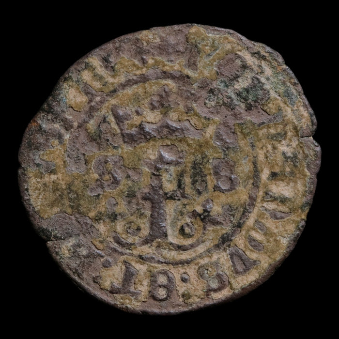 Spain, King Ferdinand V & Queen Isabella I, Billon 1 Blanca - 1497 to 1566 CE - Spain