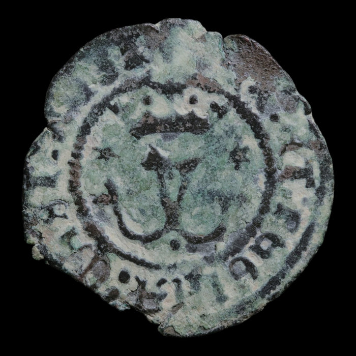 Spain, King Ferdinand V & Queen Isabella I, Billon 1 Blanca - 1497 to 1566 CE - Spain