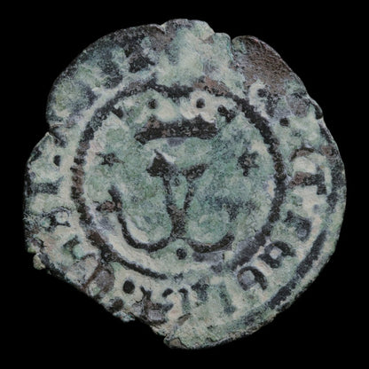 Spain, King Ferdinand V & Queen Isabella I, Billon 1 Blanca - 1497 to 1566 CE - Spain