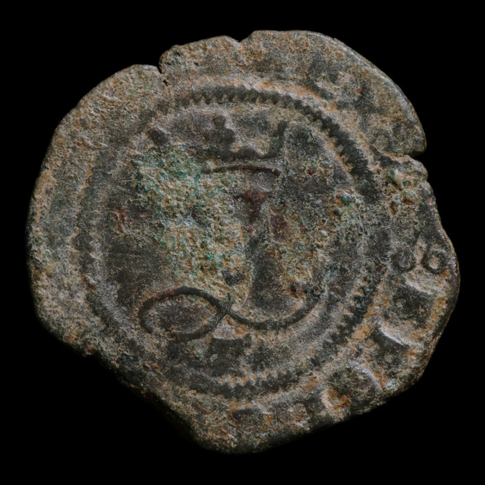 Spain, King Ferdinand V & Queen Isabella I, Billon 1 Blanca - 1497 to 1566 CE - Spain