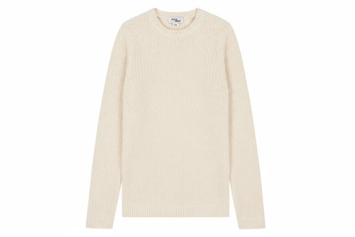 top knit crew neck - ivory