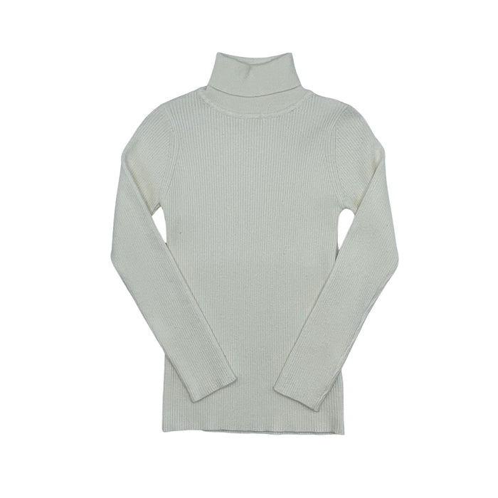 top turtleneck knit - ivory