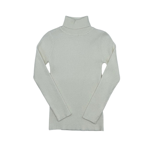 top turtleneck knit - ivory