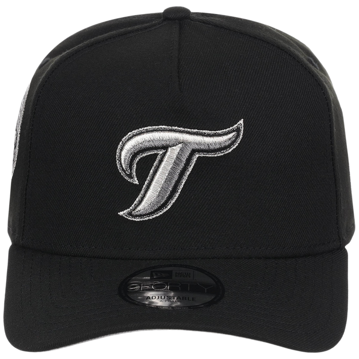 Toronto Blue Jays Toronto Crown the City - Liquid Titanium New Era 9FORTY (Black/Black)