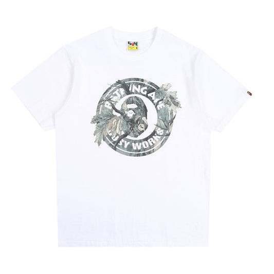 Tree Edge Camo Busy Works T-Shirt - White