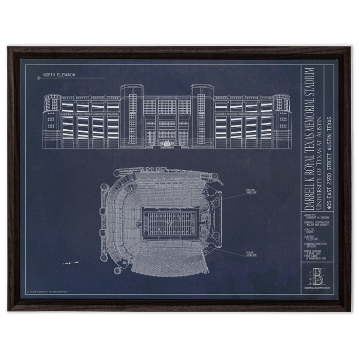Framed Canvas - Large - Walnut