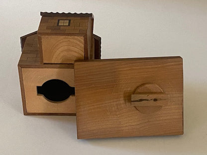 Vintage Japanese House Puzzle Box Bank