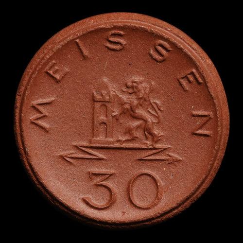 Weimar Germany, Meissen, 30 Pfennigs, Porcelain Notgeld - 1921 - Germany