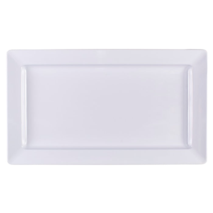White Melamine Platter 22"x13"