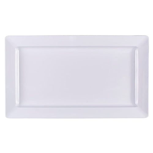 White Melamine Platter 22"x13"