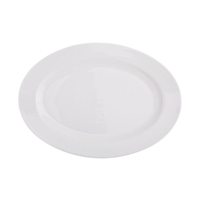 White Oval Serving Platter 18"
