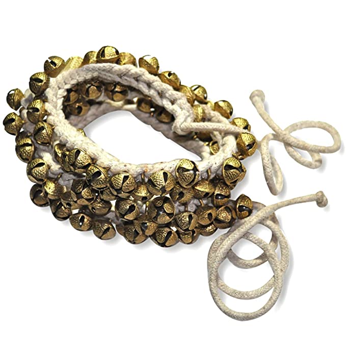 Whitewhale Handmade Indian Classical Ghungroo Dance Accessories Bharatnatyam, Kuchipudi, Odissi Ghungru For Dancer's Feet (100 bells + 100 bells)
