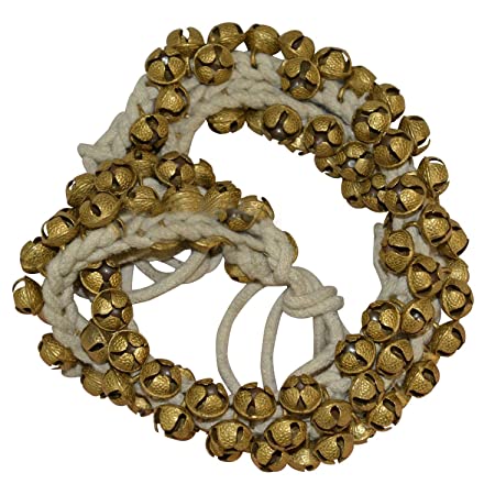 Whitewhale Handmade Indian Classical Ghungroo Dance Accessories Bharatnatyam, Kuchipudi, Odissi Ghungru For Dancer's Feet (100 bells + 100 bells)