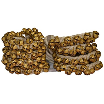 Whitewhale Handmade Indian Classical Ghungroo Dance Accessories Bharatnatyam, Kuchipudi, Odissi Ghungru For Dancer's Feet (100 bells + 100 bells)