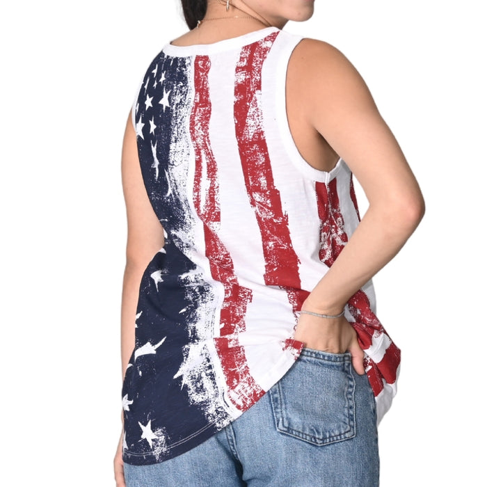 Women's Freedom Stripes Sleeveless Top - The Flag Shirt