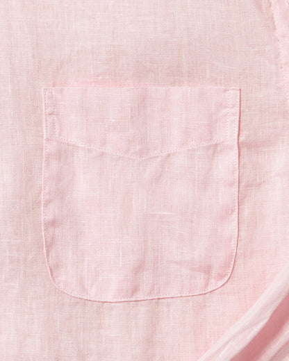 Women's Garment Dyed Linen Shirt in Pink Grapefruit
