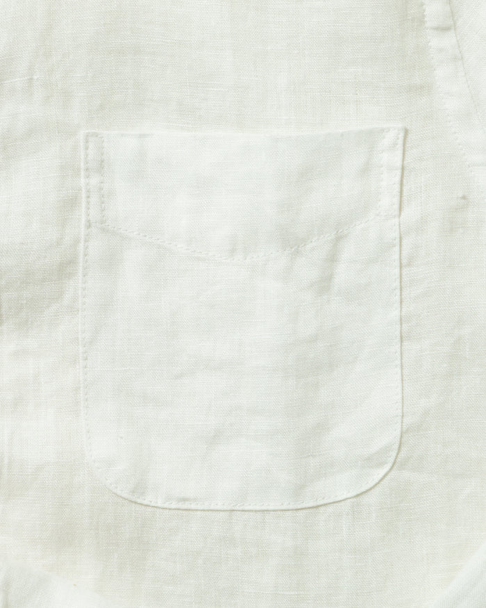Women's Linen Shirt in Classic White