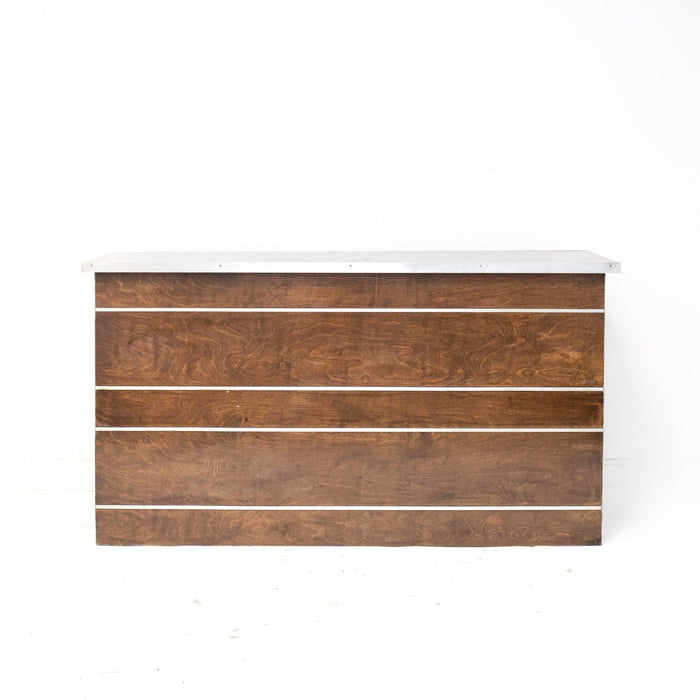 Wood Bar with Metal Detail