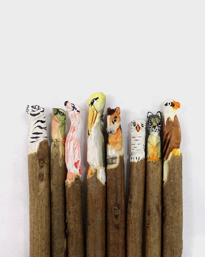 Wooden Animal Pen, Snowy Owl