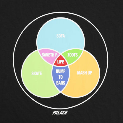 ZEN DIAGRAM T-SHIRT  - BLACK